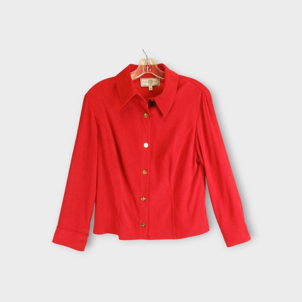 St. John Sport Essentials Red Rust Jacket Size L